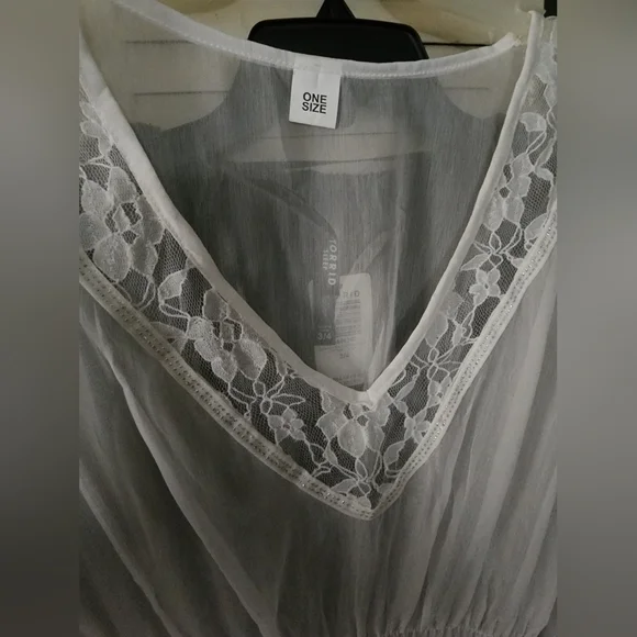 White Bathing Suit Cover-up - Picture 3 of 3